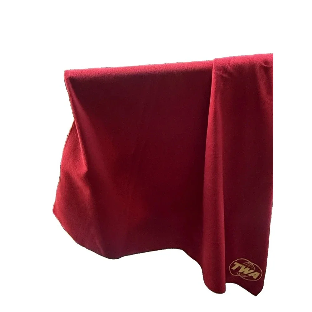 Mad Men Don Draper Red TWA Blanket Original Season 7 Prop Master Owned COA
